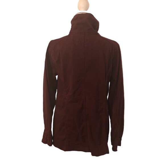 HURLEY Jacket Women's Size Large Wine Double Breasted Lightweight Utility - Picture 3 of 12